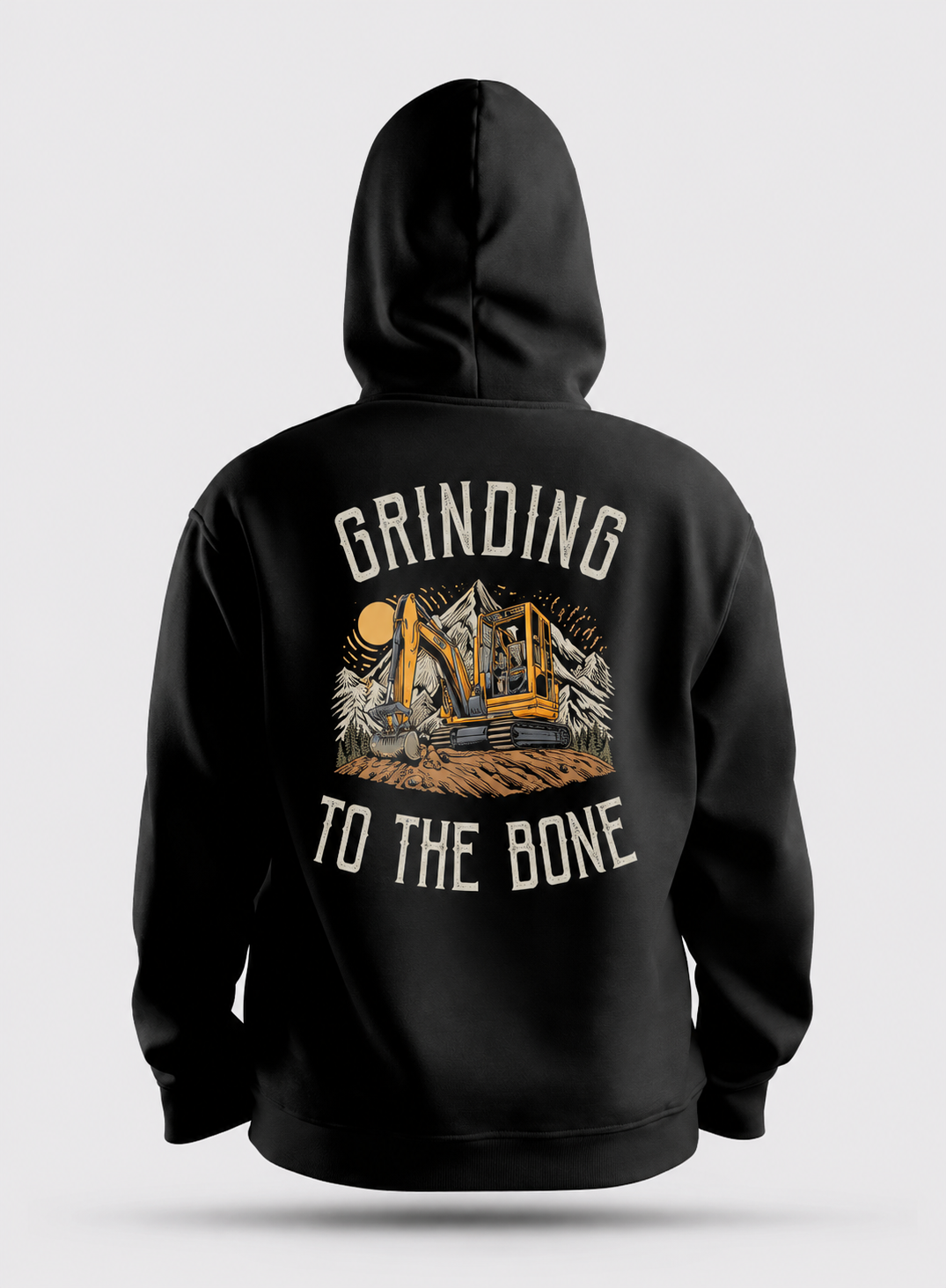 Steel Edge to the bone excavator hoodie