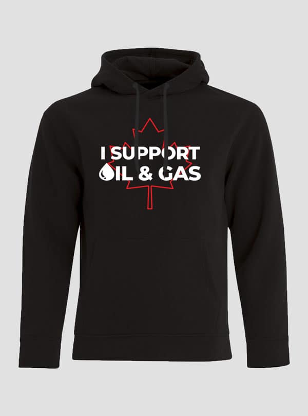 Hoodie-Front-black-Support-oil