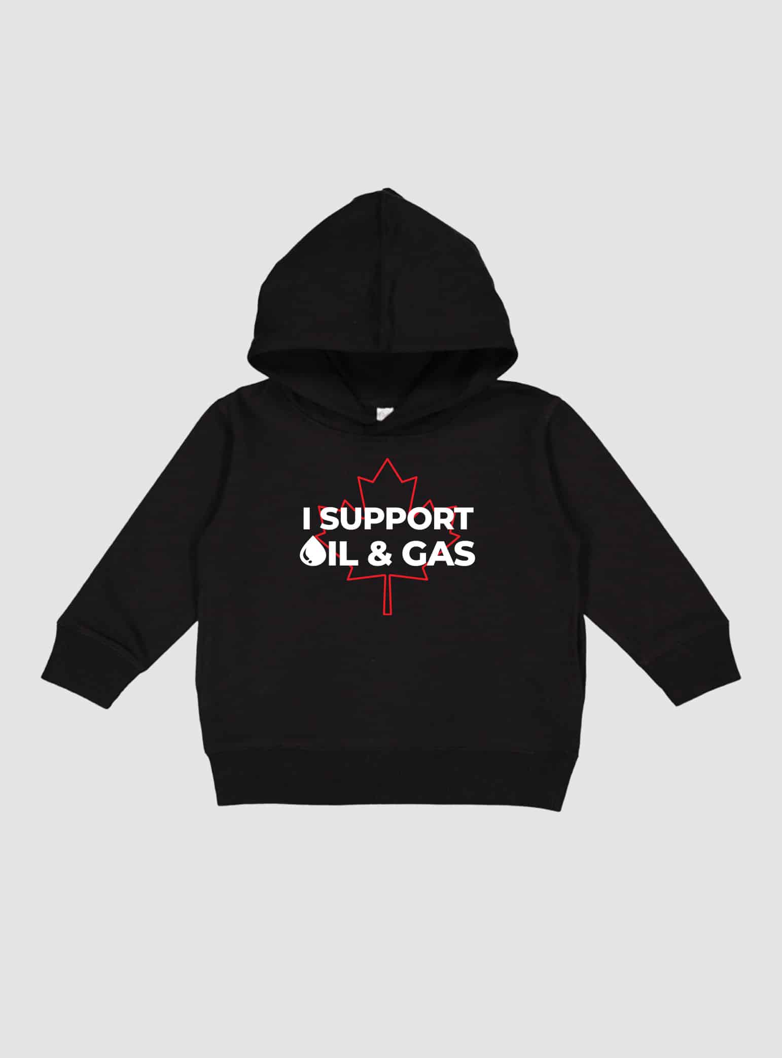 Steel Edge I Support Oil and Gas Toddler Hoodie