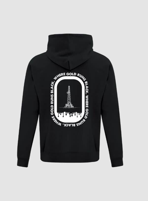 Steel Edge Youth Hoodie Black Drip