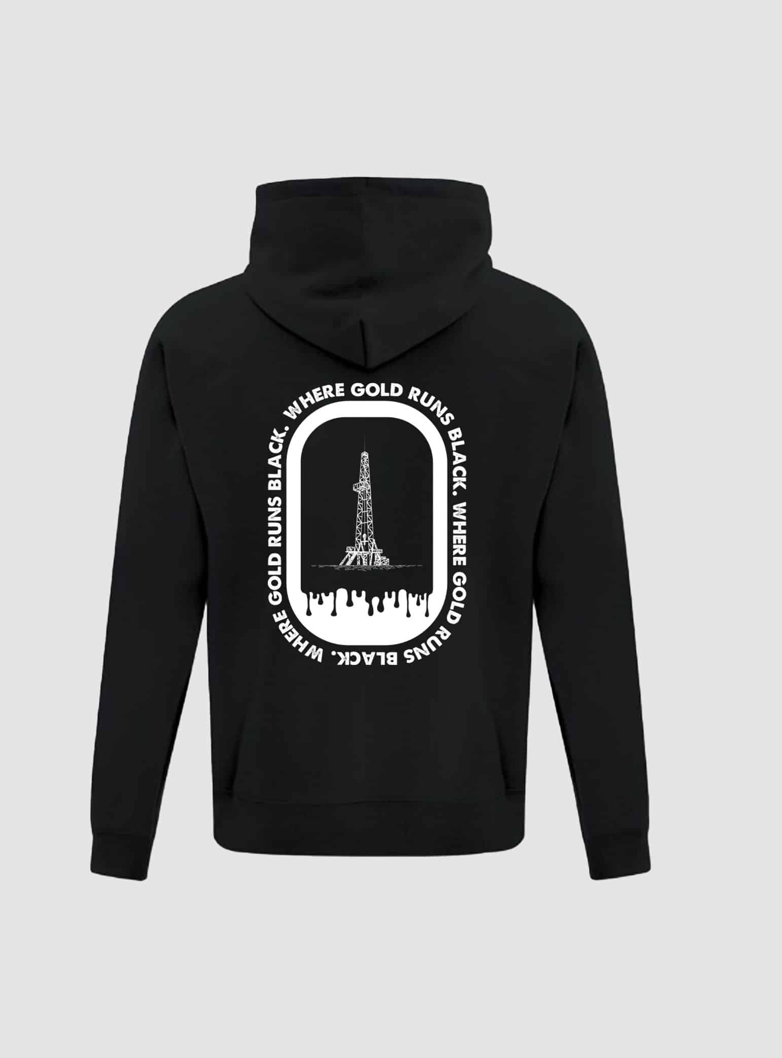 Steel Edge Youth Hoodie Black Drip