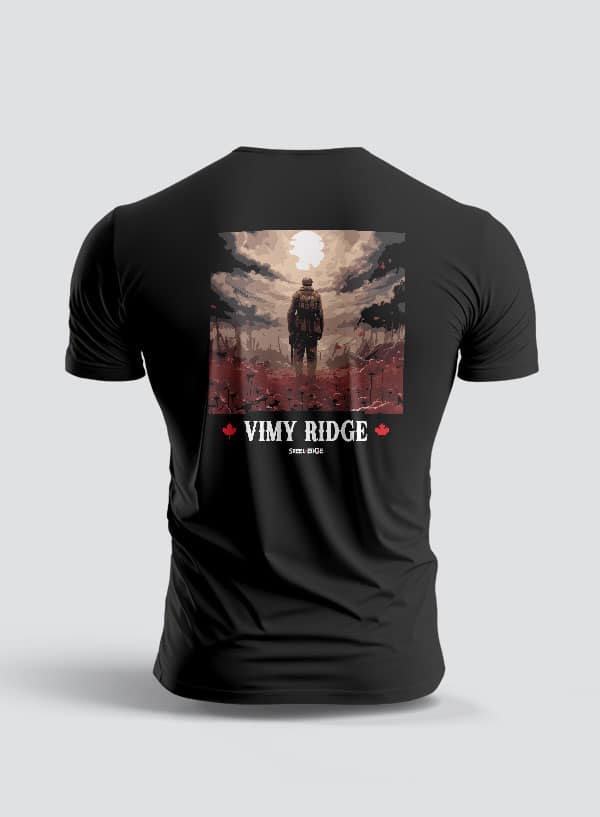 Mens TShirt Vimy Ridge Steel Edge