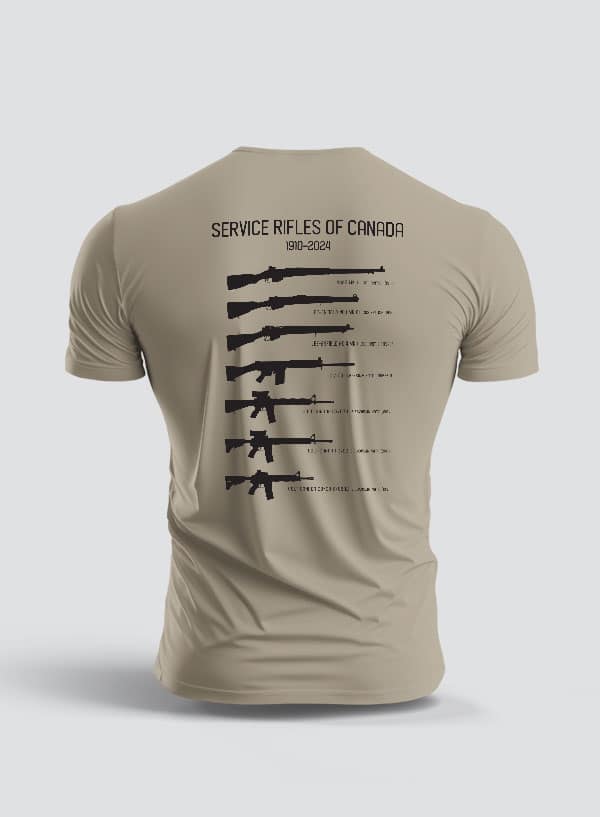 Mens T-Shirt Service Rifles ofCanada