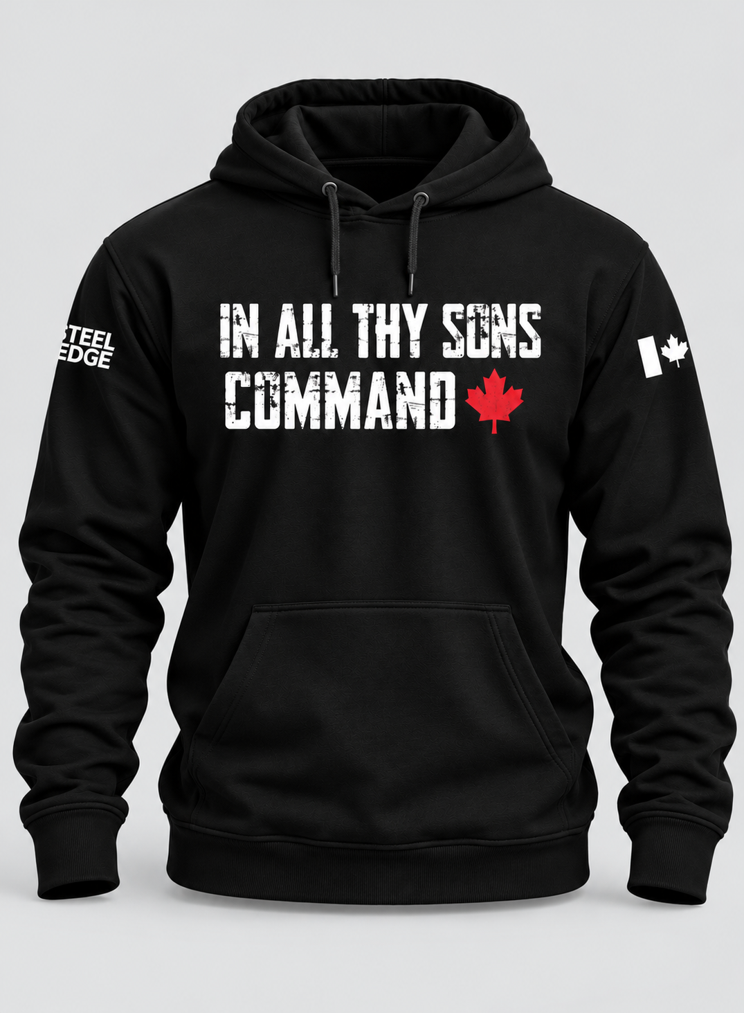 Sons Command Black hoodie Steel Edge