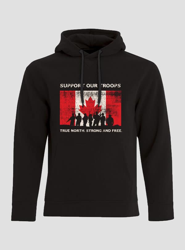 Mens Support our Troops Hoodie