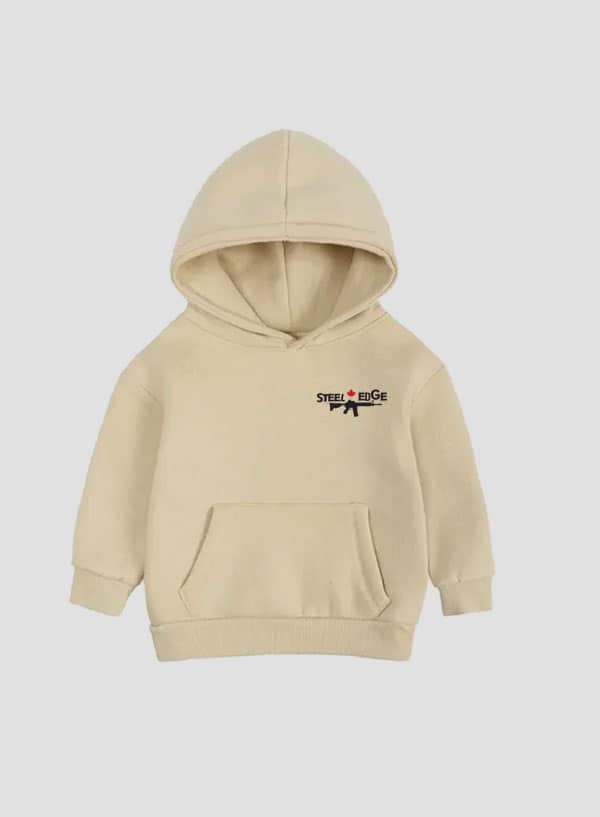 Toddler Hoodie Sand Front Steel Edge Military Toddler Hoodie Sand Front Steel Edge Military
