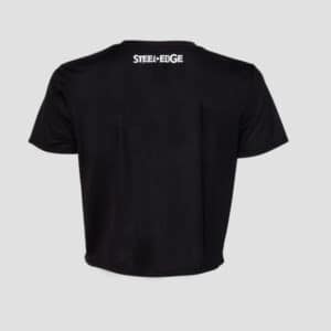 Womens Crop Tshirt Back Black