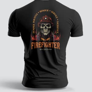 Firefighter Tshirt Steel Edge Sempre Paratus