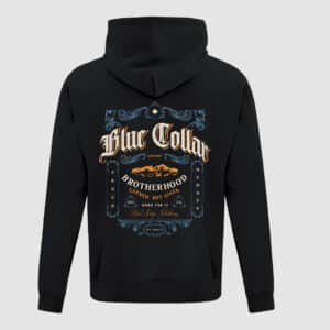 Blue Collar Brotherhood Vintage Label Youth Hoodie Steel Edge