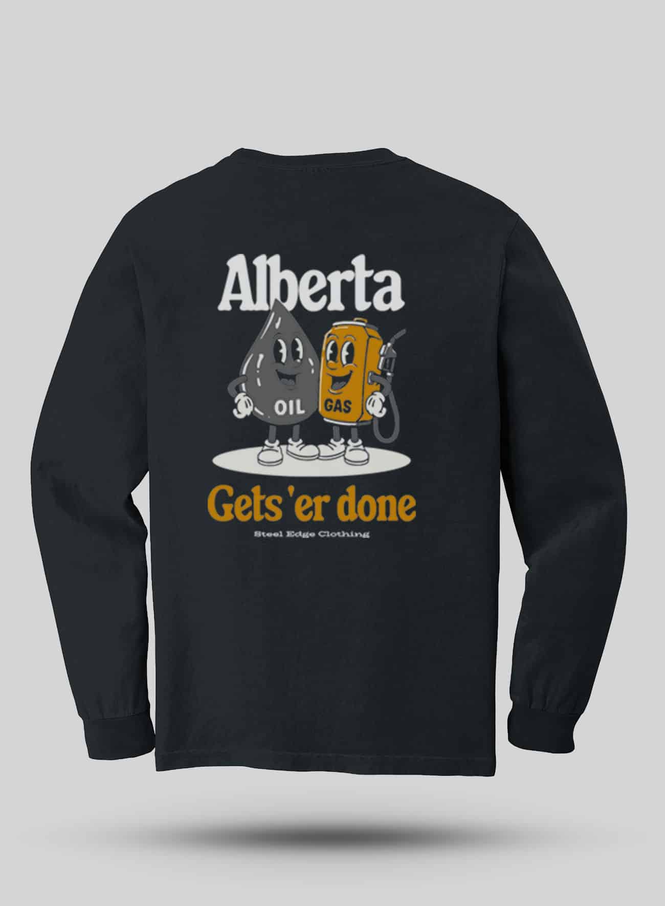 Alberta Buddies long sleeve t-shirt - Steel Edge