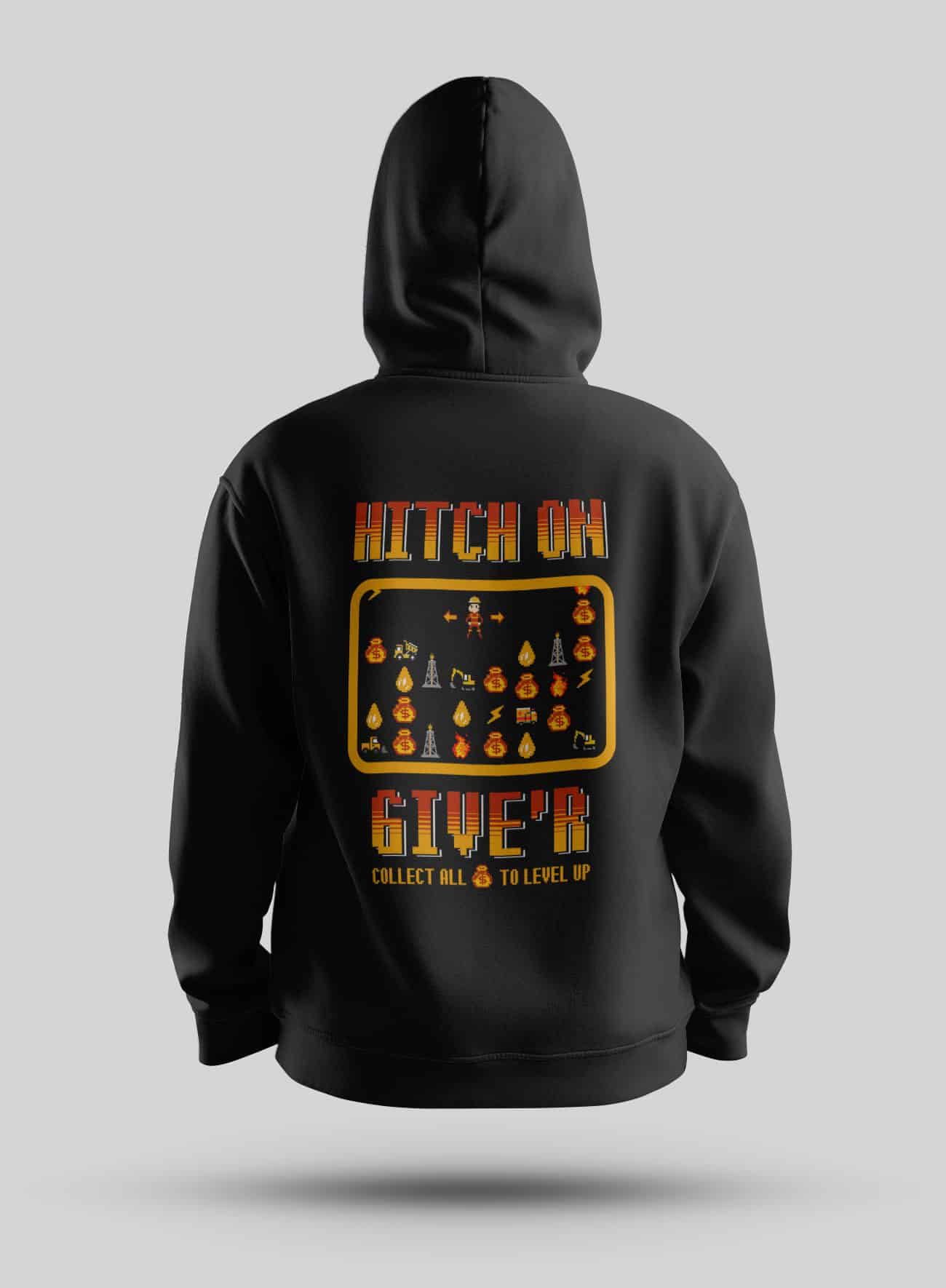 Hitch On Hoodie - Steel Edge