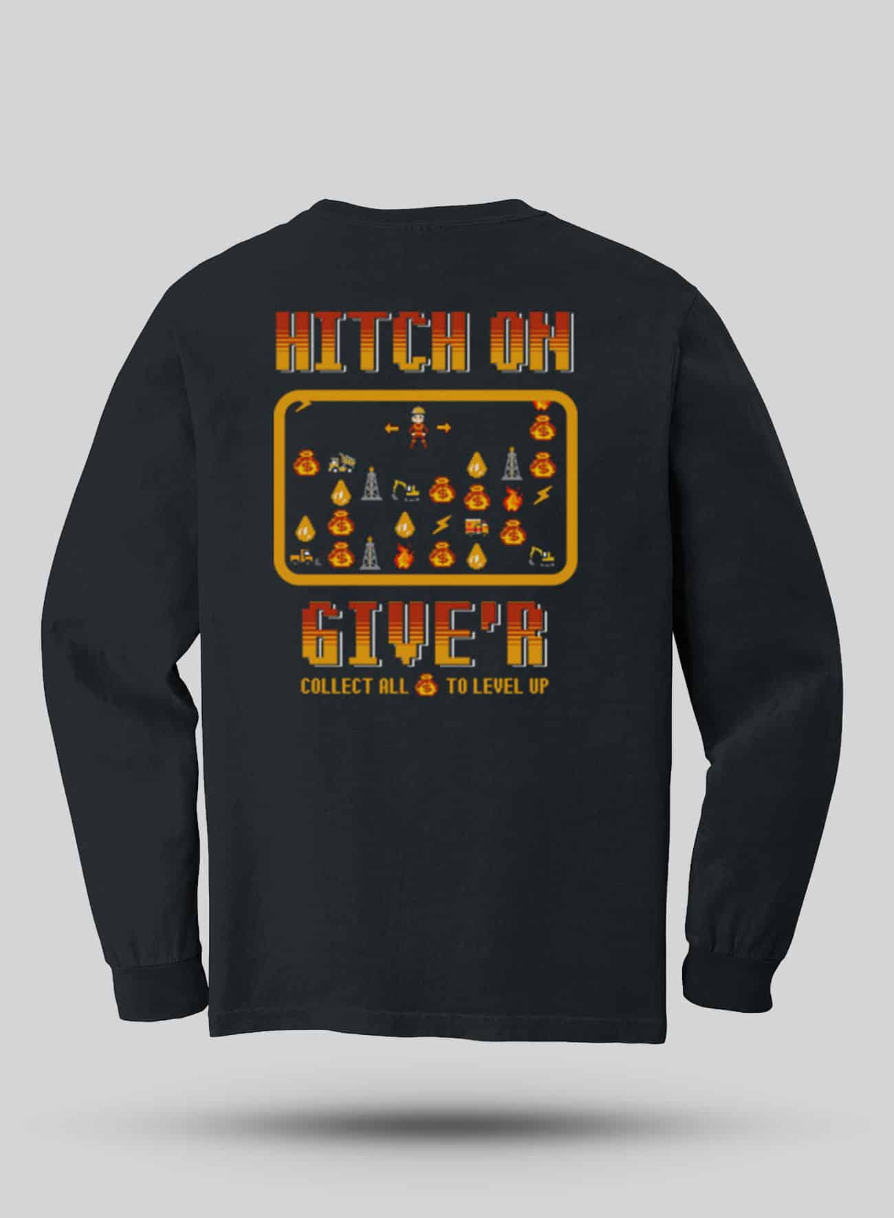 Hitch On long sleeve t-shirt - Steel Edge