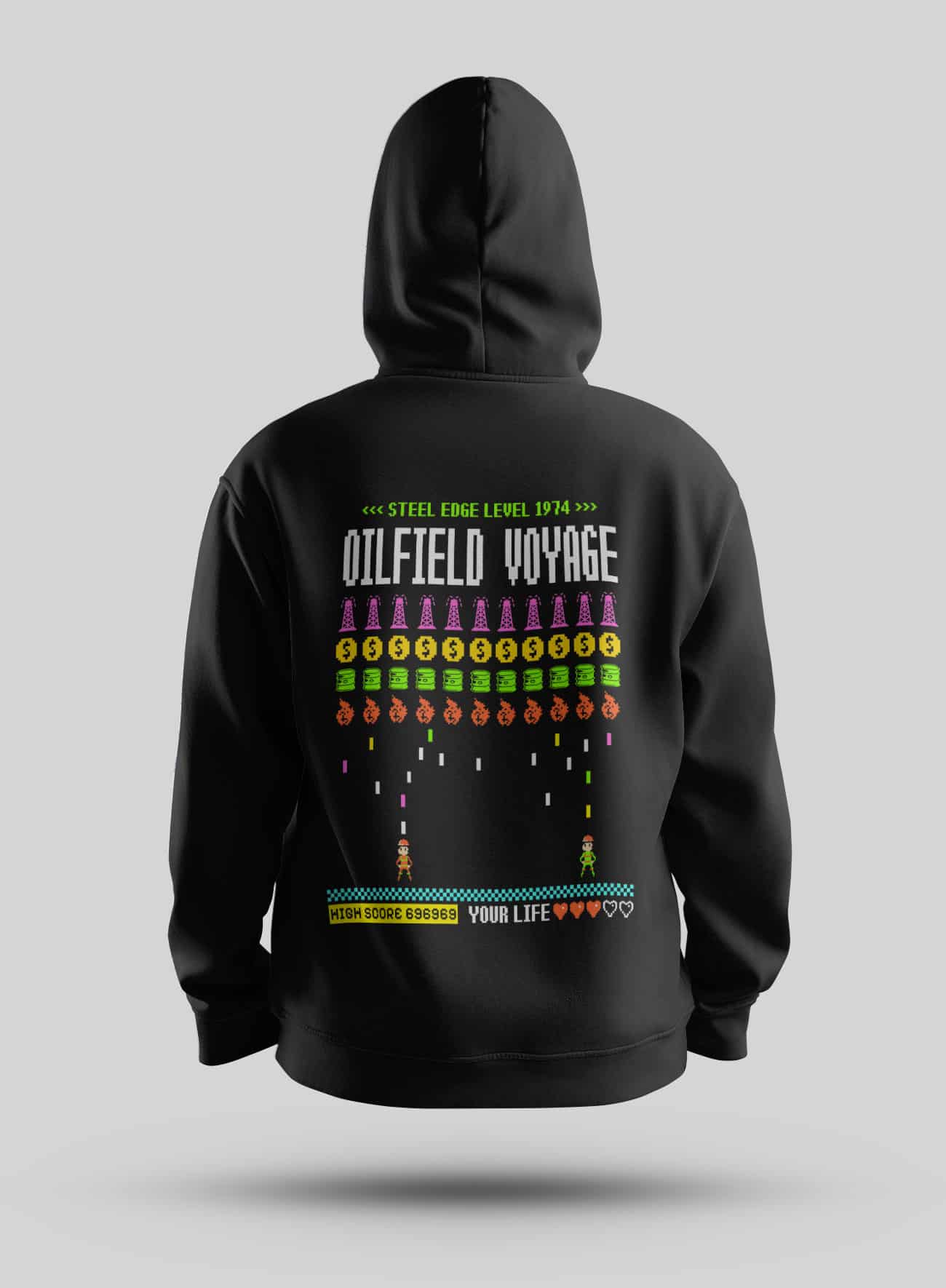 Oilfield Voyage - Long Sleeve T-shirt - Steel Edge