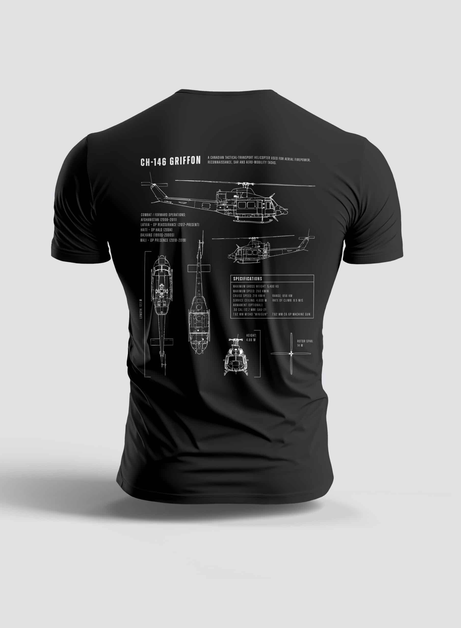 Griffon Helicopter t-shirt Steel Edge