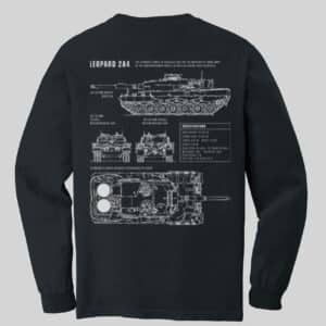 Leopard 2A4 long sleeve t-shirt - Steel Edge