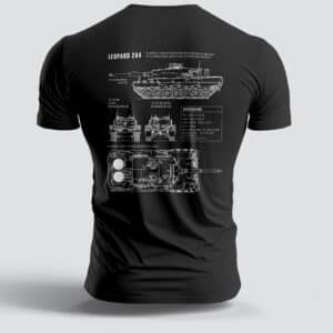 Leopard 2A4 Tshirt - Steel Edge