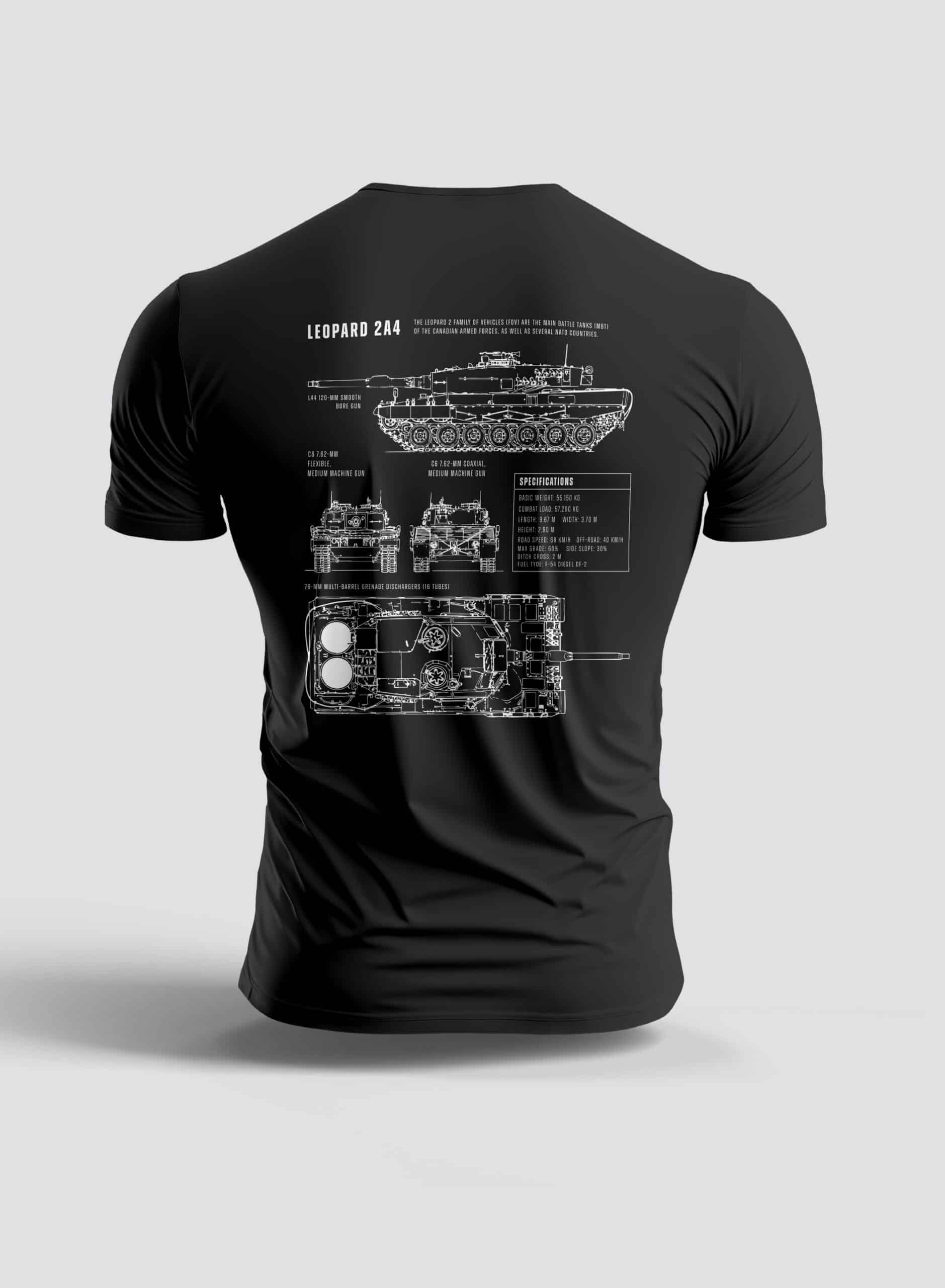 Leopard 2A4 Tshirt - Steel Edge