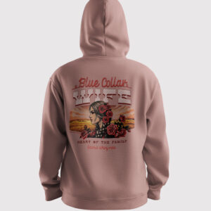 Blue Collar Wife Hoodie Dusty Rose