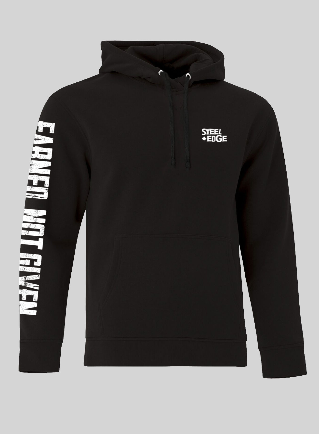 Earned. Not Given. Steel Edge Motto Hoodie