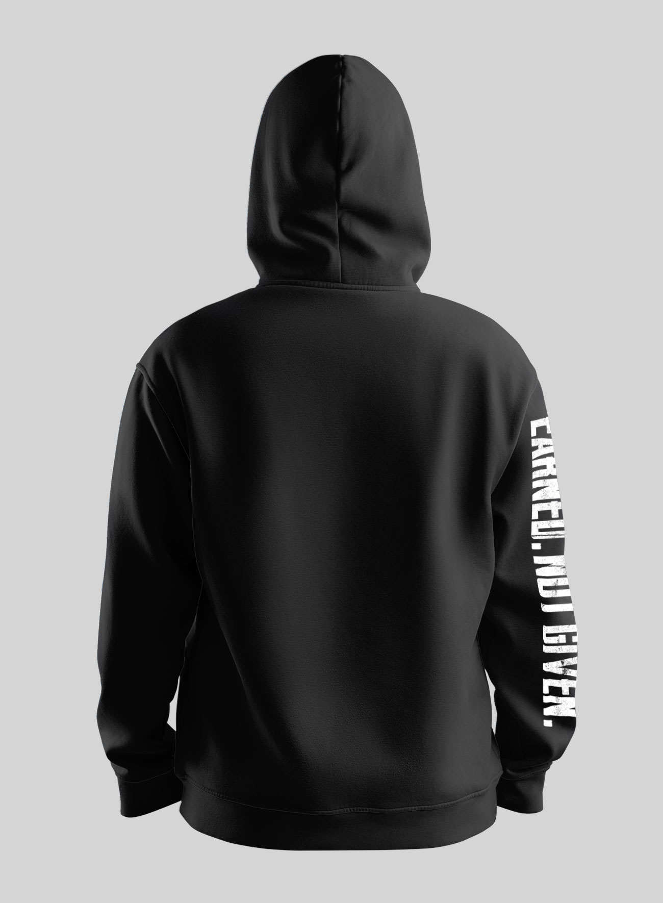 Earned. Not Given. Steel Edge Motto Hoodie Earned. Not Given. Steel Edge Motto Hoodie