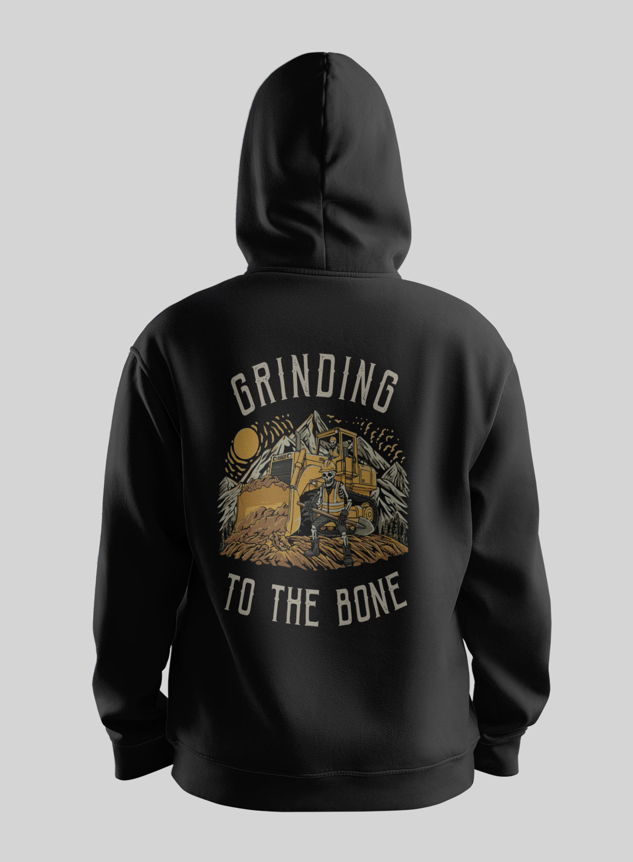 To the bone bulldozer Steel Edge hoodie