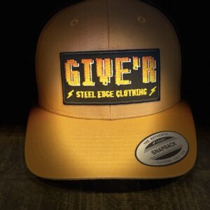 Give'r Classic Snapback hat Steel Edge
