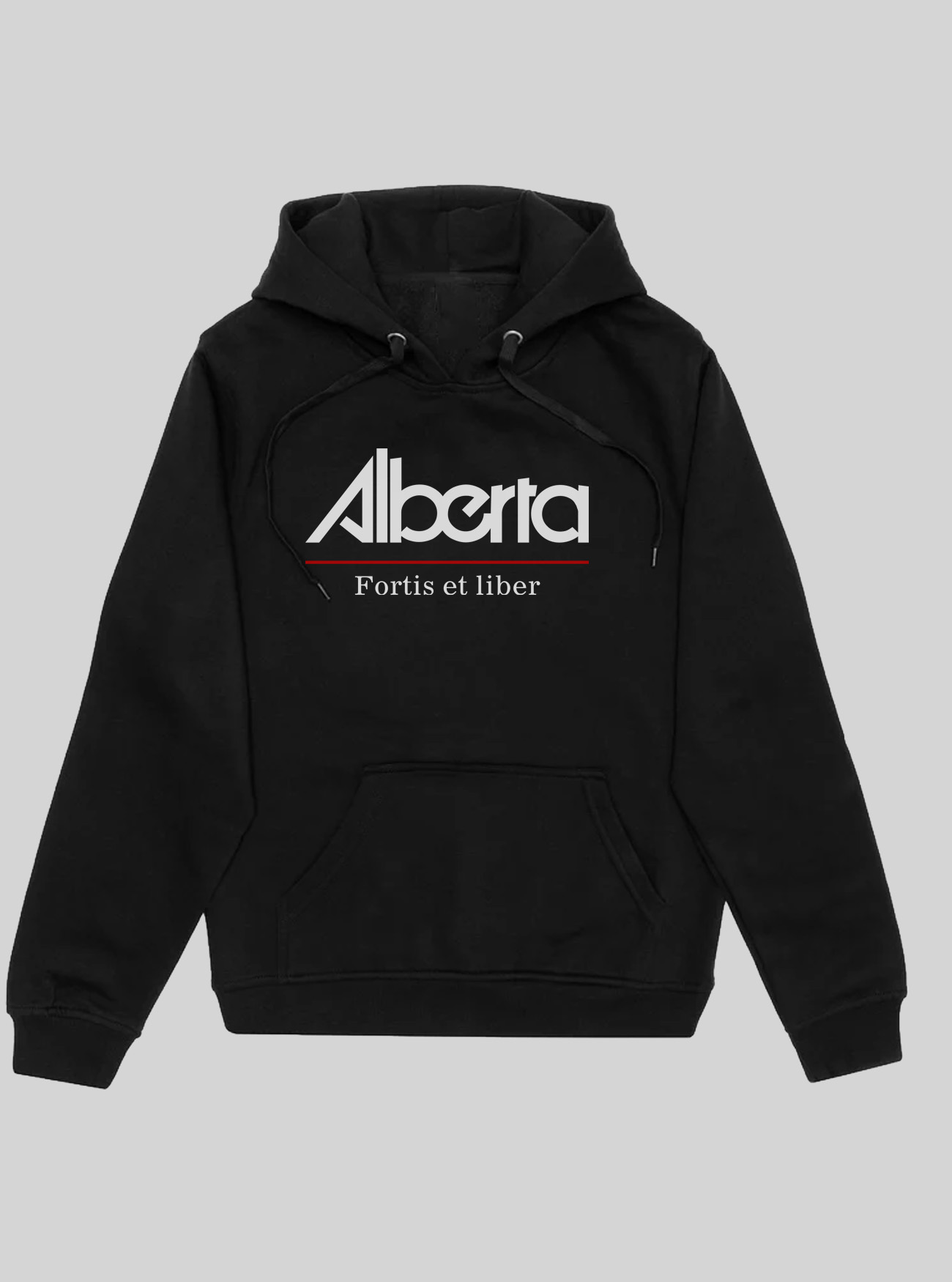 Alberta motto Black Hoodie Steel Edge Clothing