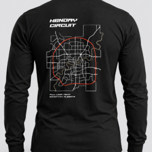 Henday Circuit Edmonton long sleeve Back Tshirt - Steel Edge Clothing