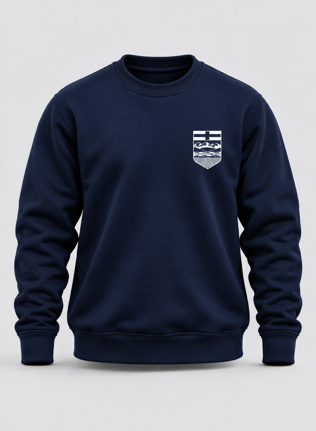 Alberta Crest Crewneck Sweater Steel Edge Clothing